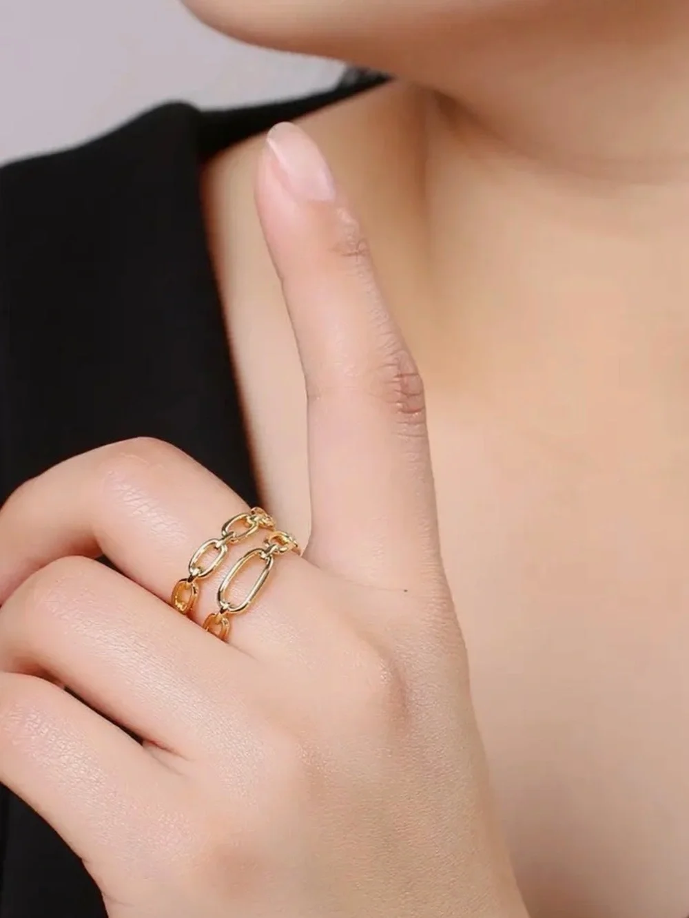 14K Gold Filled Chain Ring (3308)